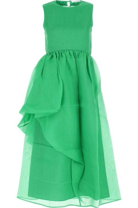 ウィメンズ Cecilie Bahnsenのワンピース＆ドレス Cecilie Bahnsen Green Cotton Blend Dress