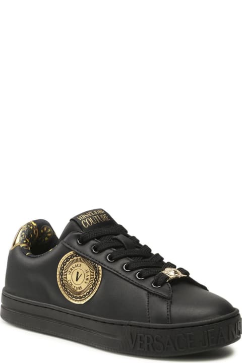 Versace Jeans Couture for Women Versace Jeans Couture Jeans Couture Leather Logo Sneakers