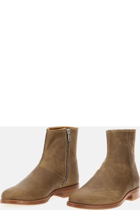 Common Projects for Kids Common Projects Zipper Boot In Waxed Suede