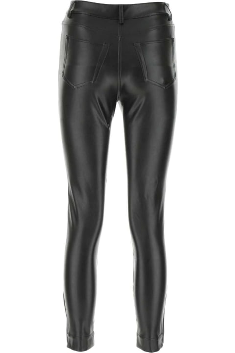 ウィメンズ新着アイテム Michael Kors Black Synthetic Leather Pant