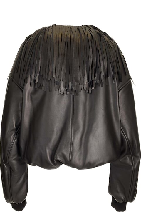 Coats & Jackets for Women Alaia Fringed Bomber Jacket
