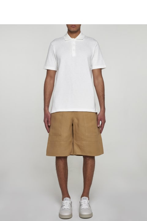 Fendi for Men Fendi Pique Cotton Polo Shirt