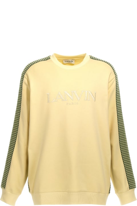 Lanvin سترات صوف وبدل رياضية لـ القسم الرجالي Lanvin 'brodé Lanvin Side Curb' Sweatshirt