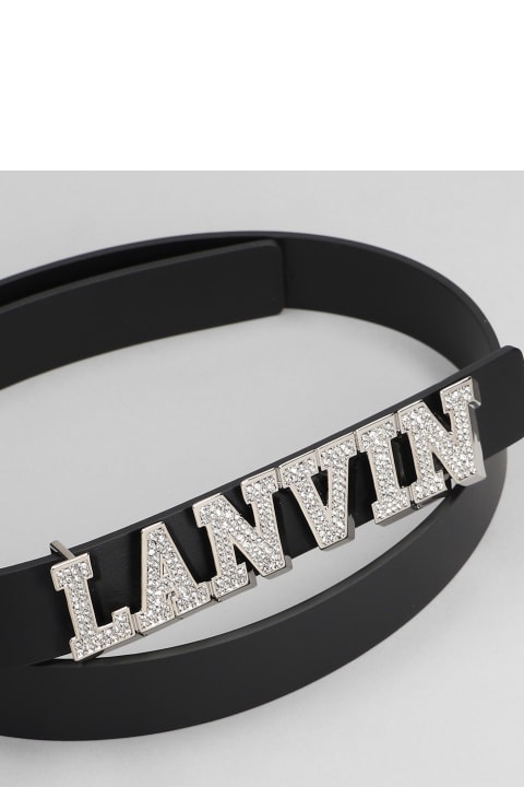 Belts for Men Lanvin Belts In Black Leather