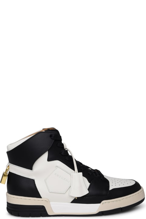 Fashion for Men Buscemi 'air Jon' Black And White Leather Sneakers