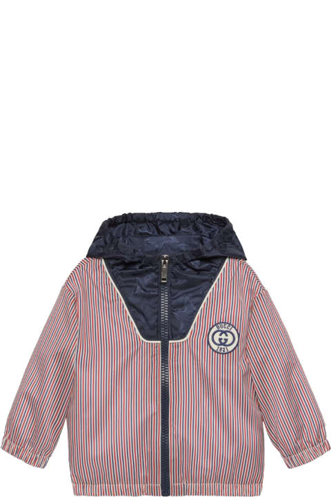 Coats & Jackets for Baby Boys Gucci Newborn Jacket With Hood