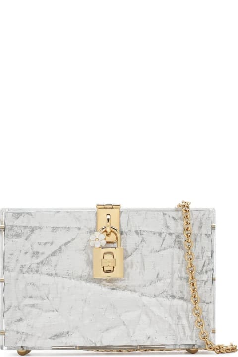 Dolce & Gabbana Shoulder Bags for Women Dolce & Gabbana Metallic Box Mini Bag