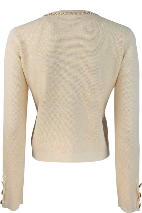 Elisabetta Franchi Coats & Jackets for Women Elisabetta Franchi Chain Detailed Cropped Jacket