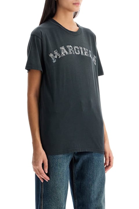 Maison Margiela ملابس علوية لـ السيدات Maison Margiela Logo T-shirt