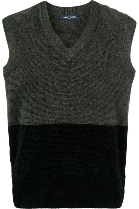 Fred Perry Coats & Jackets for Men Fred Perry Fp Colourblock Chenille Tank