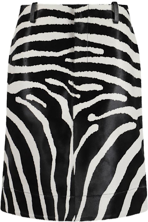 Jacquemus for Women Jacquemus The Tozzi A-line Zebra Skirt