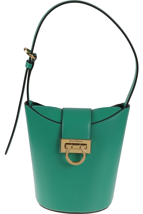 Homeware Ferragamo Flap Lock Shoulder Bag