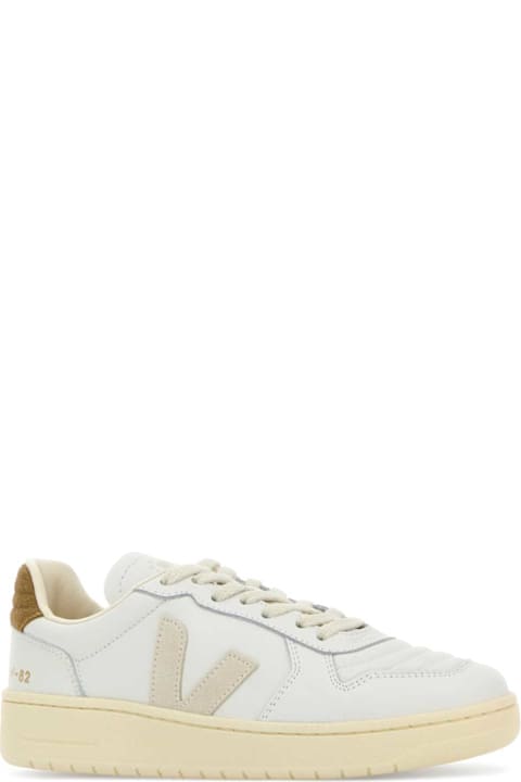 Veja White Leather V-82 Sneakers
