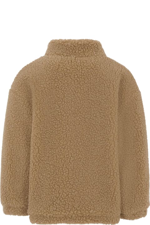 Fashion for Women Fendi Brown Faux Fur Coat For Girl With Logo