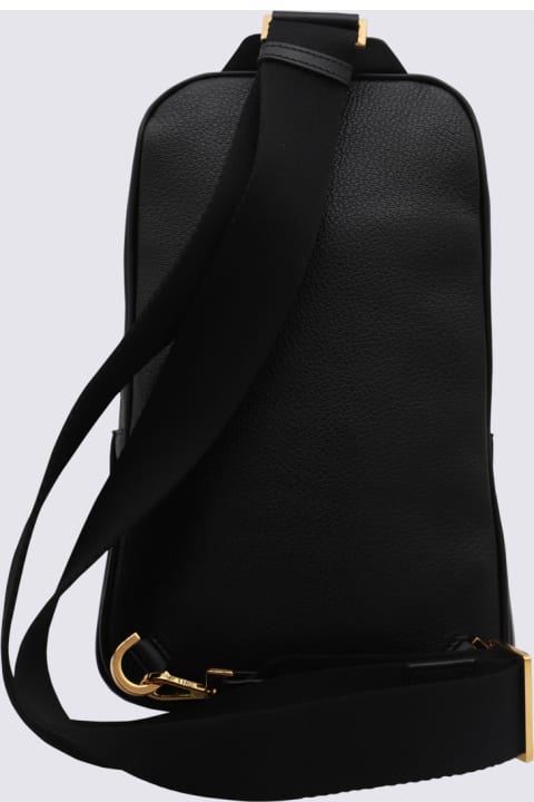 Tom Ford Shoulder Bags for Men Tom Ford Black Leather Crossbody Bag