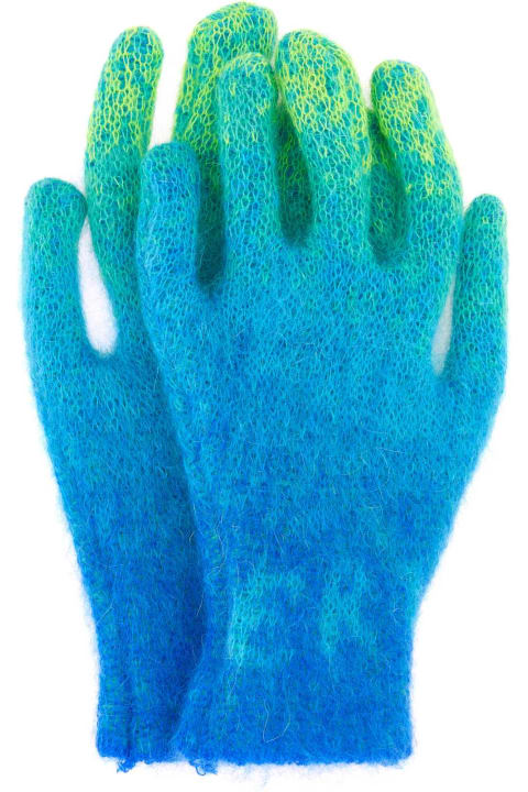 ERL Gloves for Men ERL Multicolor Mohair Blend Gloves