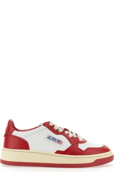 Shoes for Women Autry Autry 01 Sneakers In Red Leather