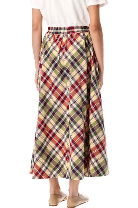 Homeware Polo Ralph Lauren Plaid Drawstring Maxiskirt