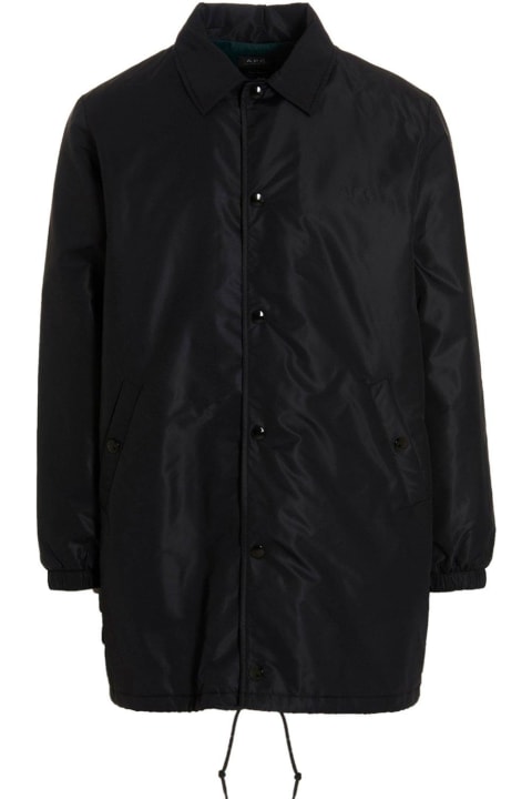 A.P.C. Coats & Jackets for Men A.P.C. Drawstring Buttoned Jacket
