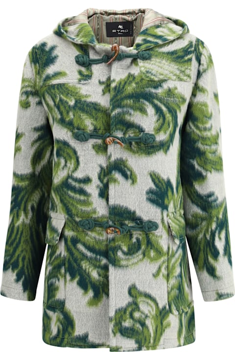 Homeware Etro Carded Wool Duffle Coat