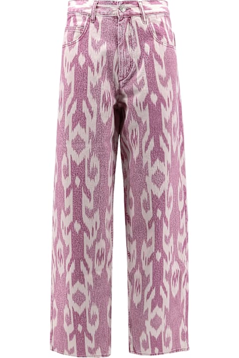 Sale for Women Marant Étoile Joanny Denim Trouser With Ikat Print