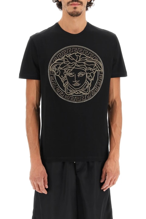 Versace Topwear for Men Versace Black 'medusa' T-shirt