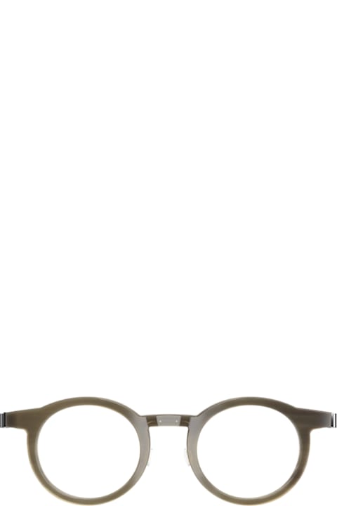 LINDBERG نظارات لـ القسم الرجالي LINDBERG Lindberg Buffalo Horn 1846 H16 10 Marrone Chiaro Silver Glasses