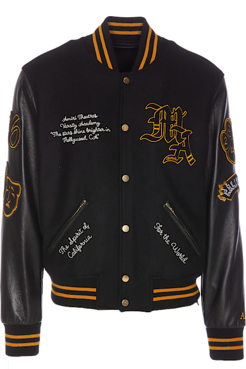 AMIRI معاطف وجواكت لـ القسم الرجالي AMIRI Amiri Lion Varsity Jacket