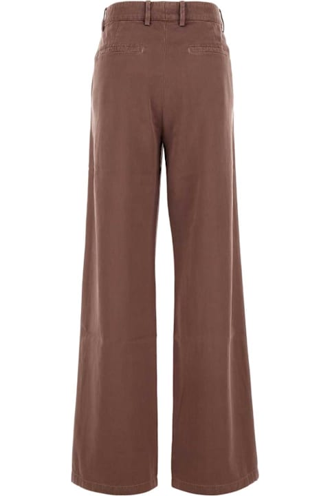 Dries Van Noten سراويل طويلة وقصيرة لـ السيدات Dries Van Noten Antiqued Pink Paxy Pant