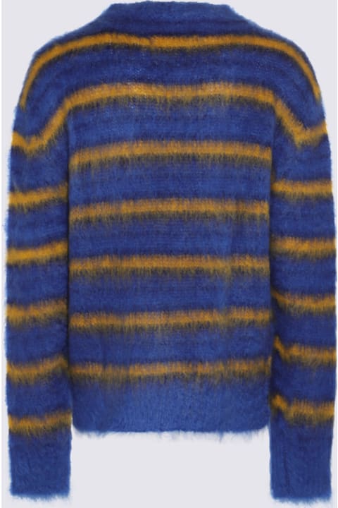 Marni for Men Marni Blue And Yellow Wool Knitwear