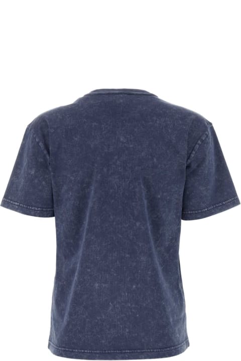 ウィメンズ T by Alexander Wangのトップス T by Alexander Wang Navy Blue Cotton T-shirt