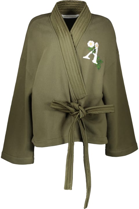 Palm Angels Coats & Jackets for Women Palm Angels Cotton Kimono