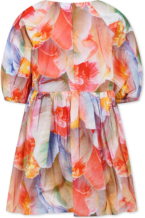 Homeware Molo Multicolor Dress For Girl With Tulip