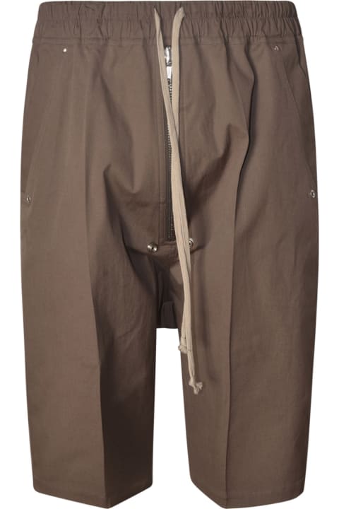 Pants for Men Rick Owens Elastic Drawstring Waist Studded Shorts