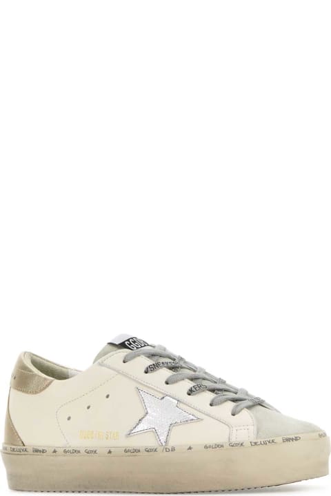Fashion for Women Golden Goose White Leather Hi Star Sneakers