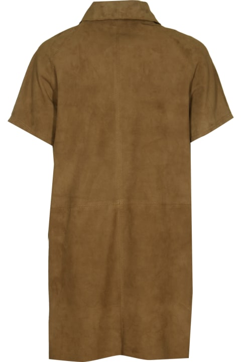 DFour Clothing for Women DFour Button Placket Velvet Long Polo Shirt