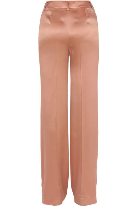 Alberta Ferretti for Women Alberta Ferretti Pink Satin Weave Trousers