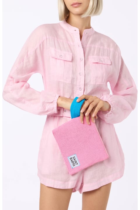 Luggage for Men MC2 Saint Barth Pareasy Pink Crinkle Pochette