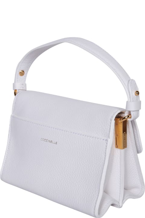 Coccinelle Bags for Women Coccinelle Arlettis Mini Gold And White Bag