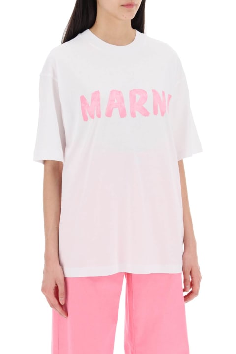 Marni Topwear for Women Marni T-shirt With Maxi Logo Print Marni