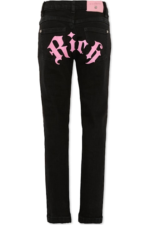 Richmond لـ Men Richmond Black Jeans For Girl With Logo