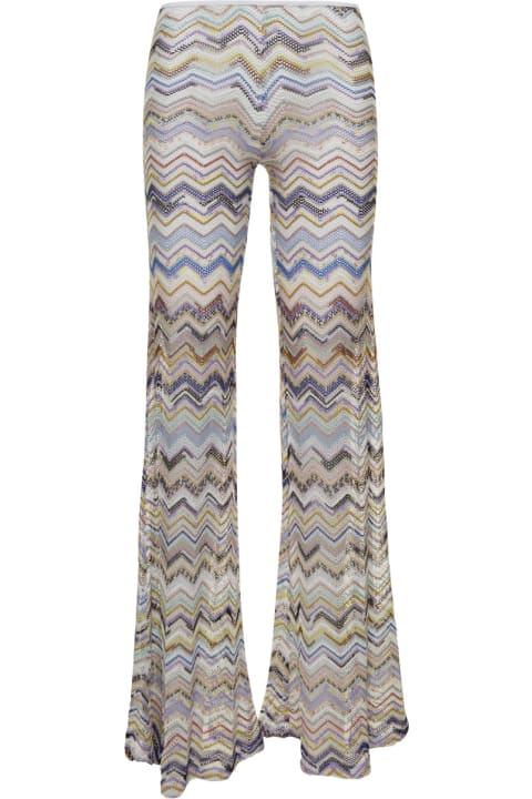 Missoni for Women Missoni Multicolor Flared Trousers In Viscose Blend Woman