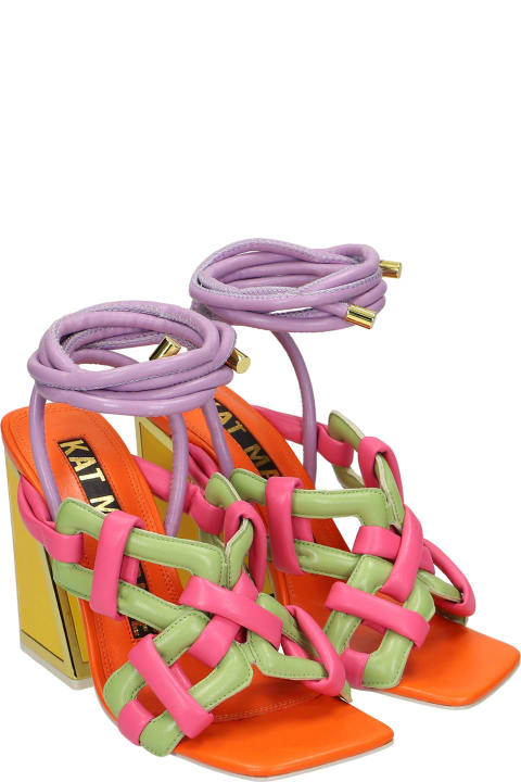 Monira Sandals In Multicolor Leather