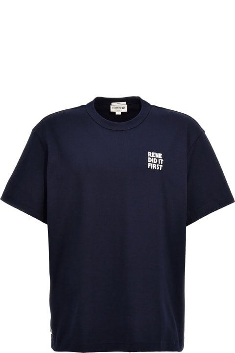 Lacoste Topwear for Men Lacoste 'slogan' T-shirt