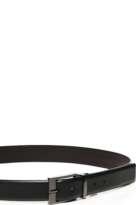 Armani Collezioni لـ Kids Armani Collezioni Reversible Leather Belt