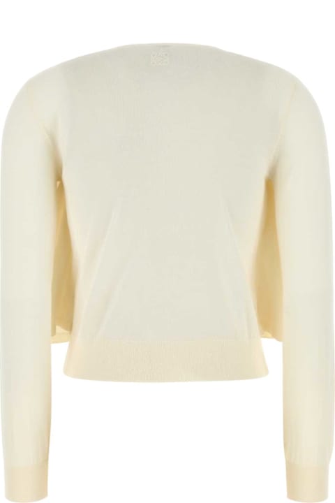 Loewe for Women Loewe Cream Wool Cardigan