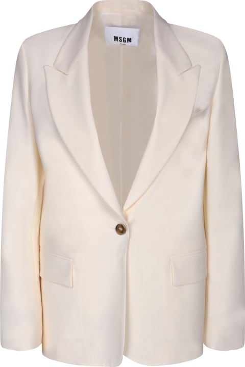 MSGM Coats & Jackets for Women MSGM Single-breasted Peak-lapels Tailored Blazer
