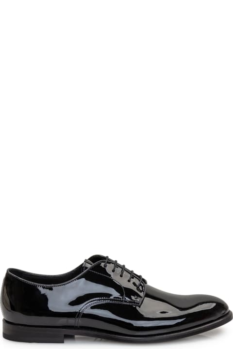 Doucal's Laced Shoes for Men Doucal's Patent Leather Lace-up