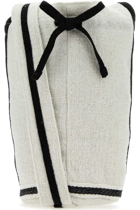 Shoulder Bags for Men Gimaguas White Cotton Gujarat Shoulder Bag