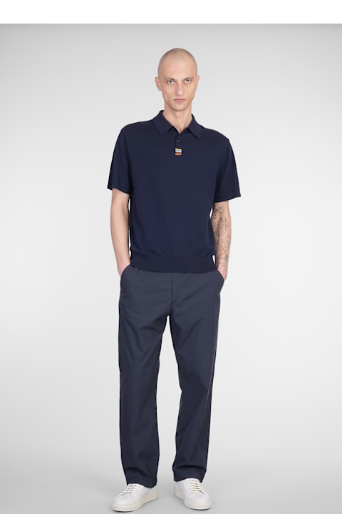 Paul Smith for Kids Paul Smith Polo In Blue Cotton